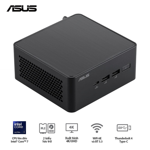  Máy Tính Để Bàn PC ASUS NUC 14 Pro Tall RNUC14RVHI300001I ( i3 100U ) 