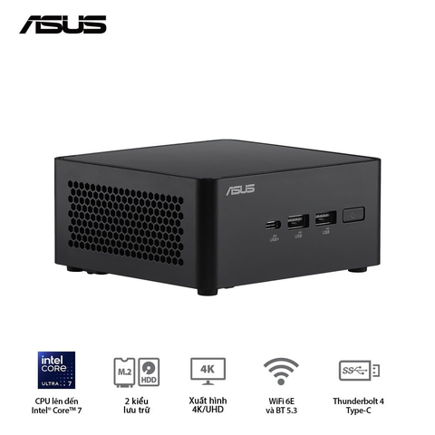  Máy Tính Để Bàn PC ASUS NUC 14 Pro Tall RNUC14RVHI300001I ( i3 100U ) 