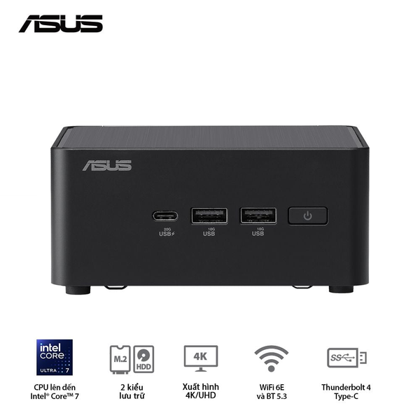  Máy Tính Để Bàn PC ASUS NUC 14 Pro Tall RNUC14RVHI300001I ( i3 100U ) 