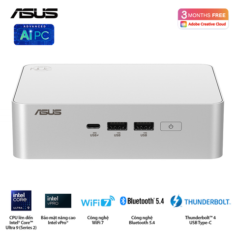  Máy Tính Để Bàn PC ASUS NUC 15 PRO RNUC15CRSU500000I ( Ultra 5 225H ) 