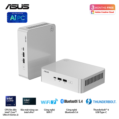  Máy Tính Để Bàn PC ASUS NUC 15 PRO RNUC15CRSU500000I ( Ultra 5 225H ) 