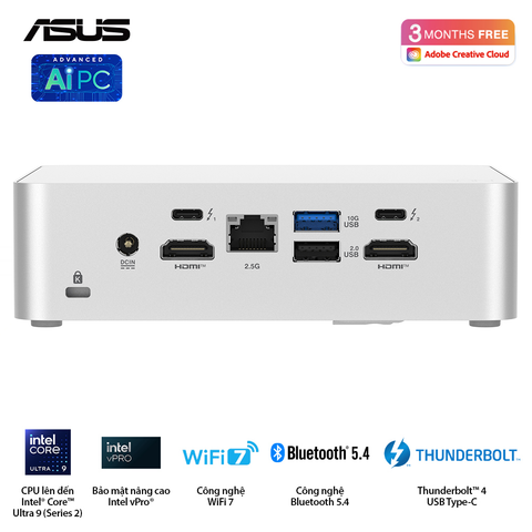  Máy Tính Để Bàn PC ASUS NUC 15 PRO RNUC15CRSU500000I ( Ultra 5 225H ) 