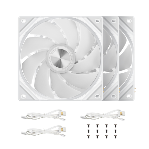  Quạt Tản Nhiệt TRYX ROTA SL ARGB 120mm Fan Triple Pack White F-R120A-AM3M-G0W 