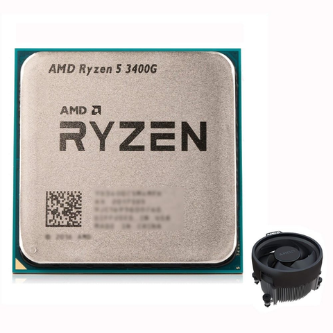  CPU AMD RYZEN 5 3400G MPK TRAY + FAN RỜI (3.7GHz Boost tối đa 4.2GHz, 4 nhân 8 luồng, 4MB) - Socket AMD AM4 