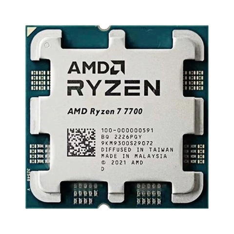  CPU AMD Ryzen 7 7700 TRAY (3.8GHz UP TO 5.3GHz, 8 nhân 16 luồng, 32MB) - Socket AMD AM5 