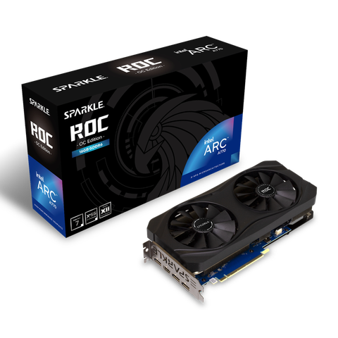  Card màn hình SPARKLE Intel Arc A770 ROC OC Edition 16GB GDDR6 SA770R-16GOC 
