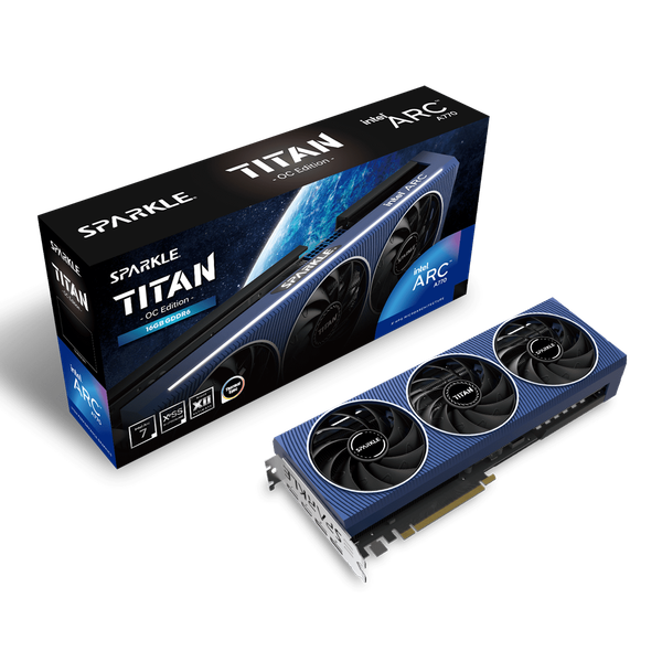  Card màn hình SPARKLE Intel Arc A770 TITAN ROC OC Edition 16GB GDDR6 SA770T-16GOC 