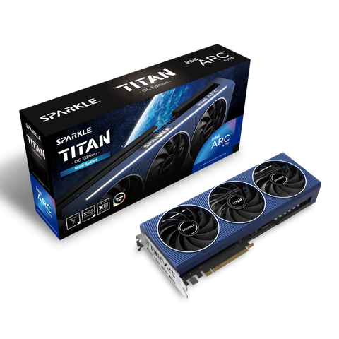  Card màn hình SPARKLE Intel Arc A770 TITAN ROC OC Edition 16GB GDDR6 SA770T-16GOC 