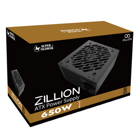  Nguồn máy tính SUPER FLOWER ZILLION 80PLUS BRONZE 650W SF-650Z12DB 