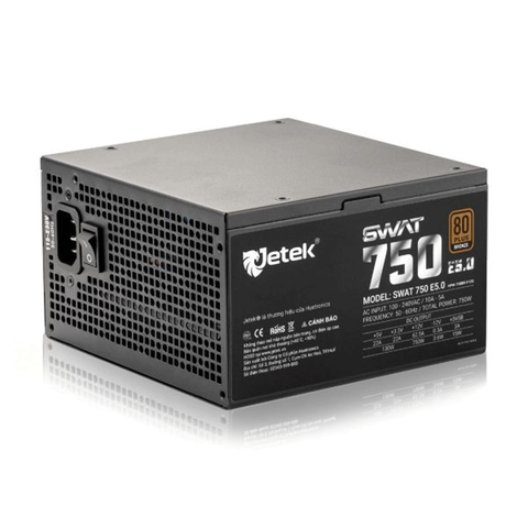  Nguồn máy tính JETEK 750W 80 Plus Bronze SWAT750 E5.0 