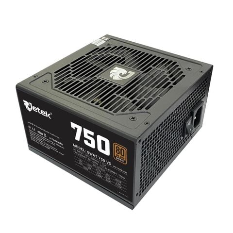  Nguồn máy tính JETEK Swat 750W Bronze 80 Plus V5 Fullrange SWAT750 V5 