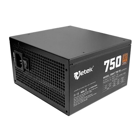  Nguồn máy tính JETEK Swat 750W Bronze 80 Plus V5 Fullrange SWAT750 V5 