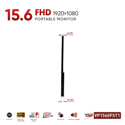  Màn hình di động LCD VSP VP1560FST1 16