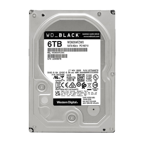  Ổ cứng HDD Western Black 6TB WD6004FZWX ( SATA III 7200RPM ) 