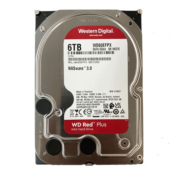  Ổ cứng HDD Western Digital Red Plus 6TB WD60EFPX ( SATA III 5400RPM ) 