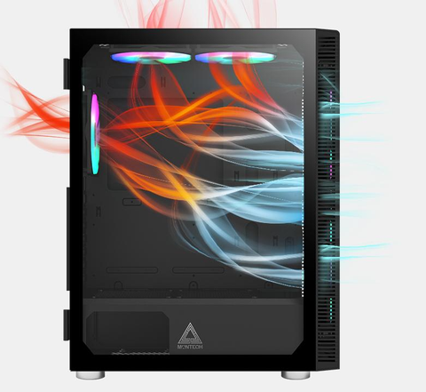  Thùng máy tính | Case máy tính Montech X3 Mesh Black CA0X3BLMESMT 