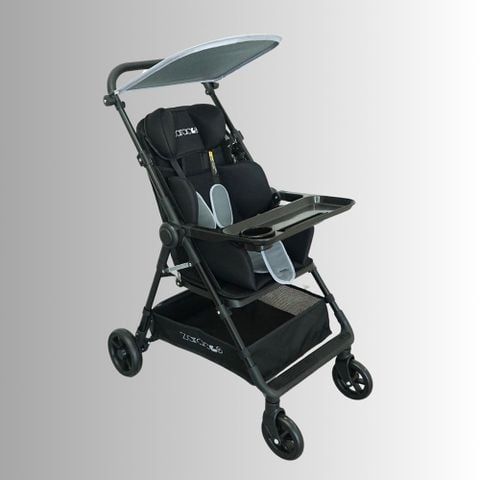 Xe đẩy cho bé Zaracos Aleron 0256 Plus - Gấp gọn siêu nhẹ - Màu Gray