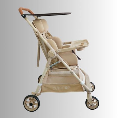 Xe đẩy cho bé Zaracos Aleron 0256 Plus - Gấp gọn siêu nhẹ - Màu Gray