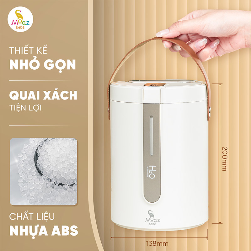 Máy phun sương tạo ẩm xách tay cho bé Moaz BéBé MB-116