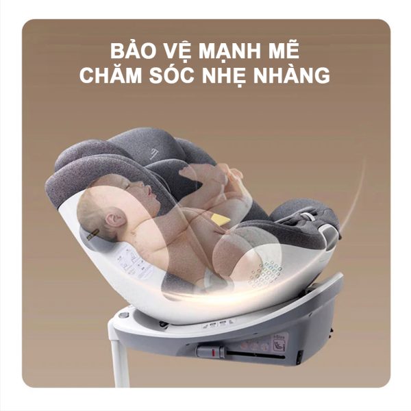 Ghế ngồi ô tô cho bé Gb Unari-S Stage 0+1/2 (từ 0-7 tuổi), Grey
