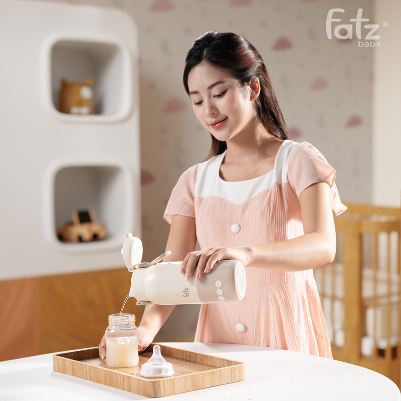 Bình hâm nước pha sữa di động Fatzbaby Mini Smart 16 FB3807BN