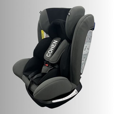 Ghế ngồi ô tô cho bé Zaracos Cohen 7186 – ISofix - Ghế ô tô sơ sinh - Màu Gray