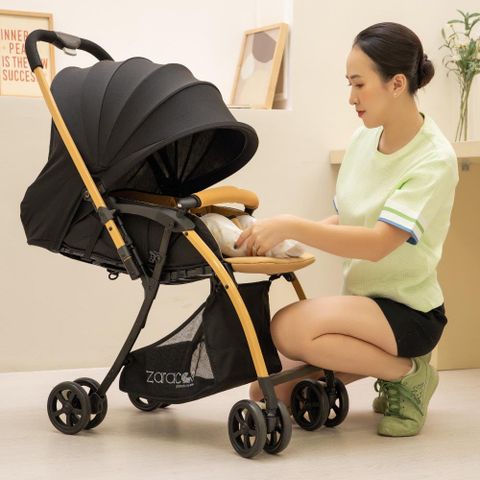 Xe đẩy cho bé Zaracos Aliko 9056 - Xe đẩy sơ sinh 2 chiều - Màu Green Khaki