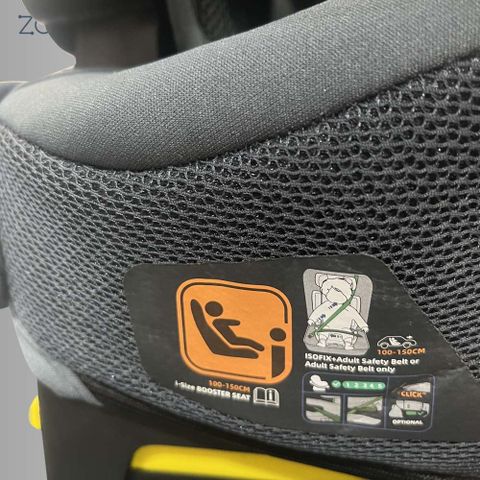 Ghế ngồi ô tô cho bé Zaracos Kalis 5076 I-Size ECE R129/03 - Màu Black - Gray