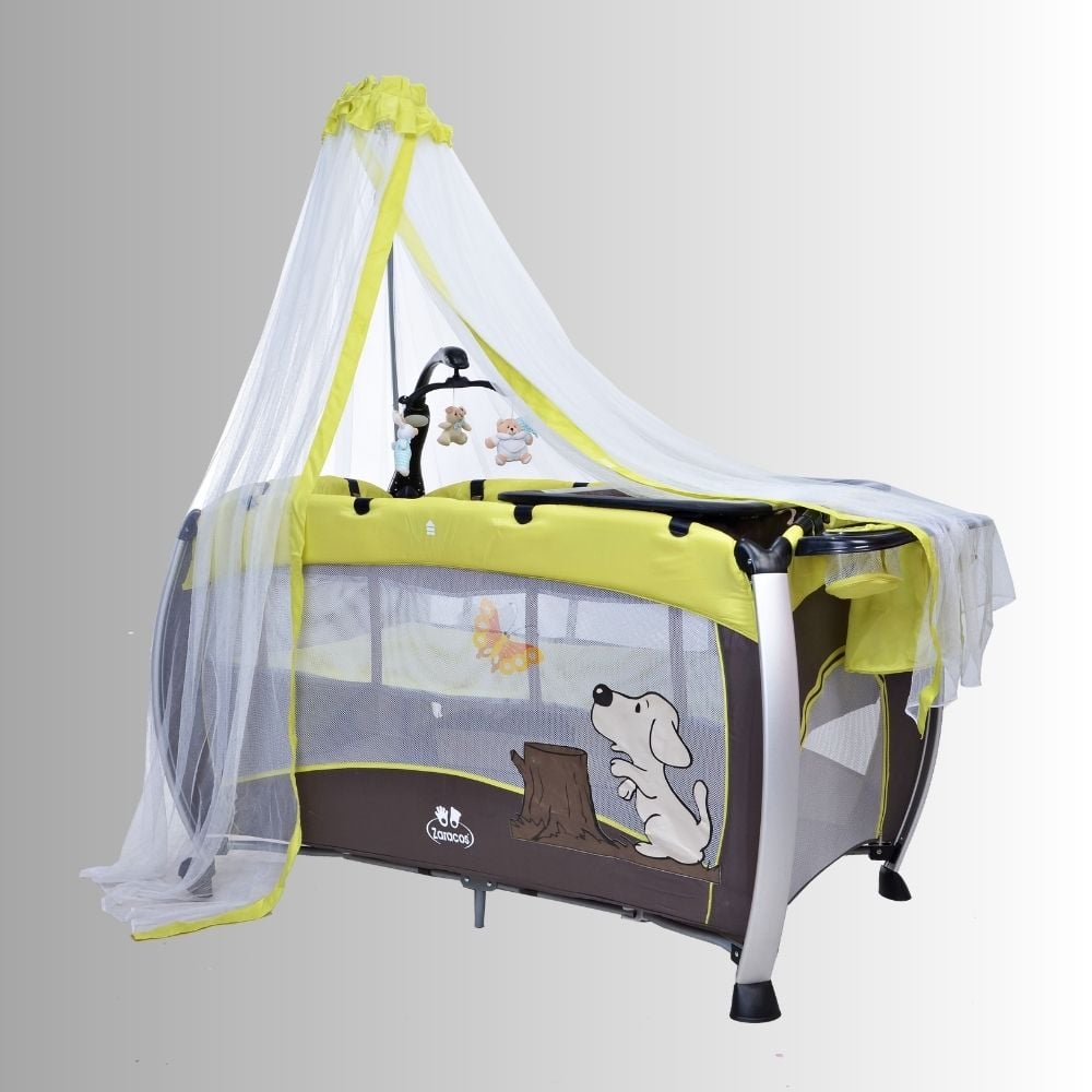 Nôi cũi cho bé Zaracos Jelly 6046 - Nôi cũi vải gấp gọn