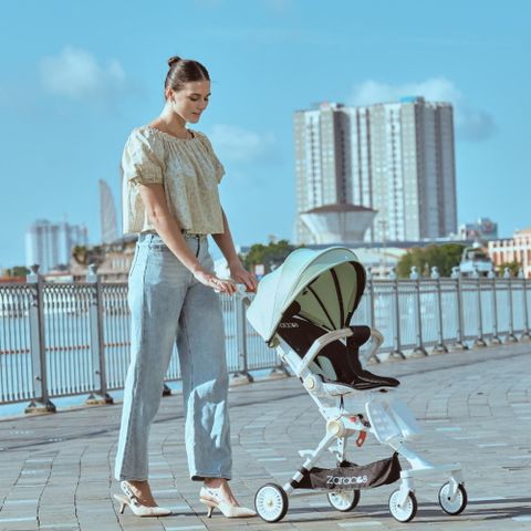 Xe đẩy cho bé Zaracos Dova 0236 - Xe đẩy gấp gọn 2 chiều - Màu Pink