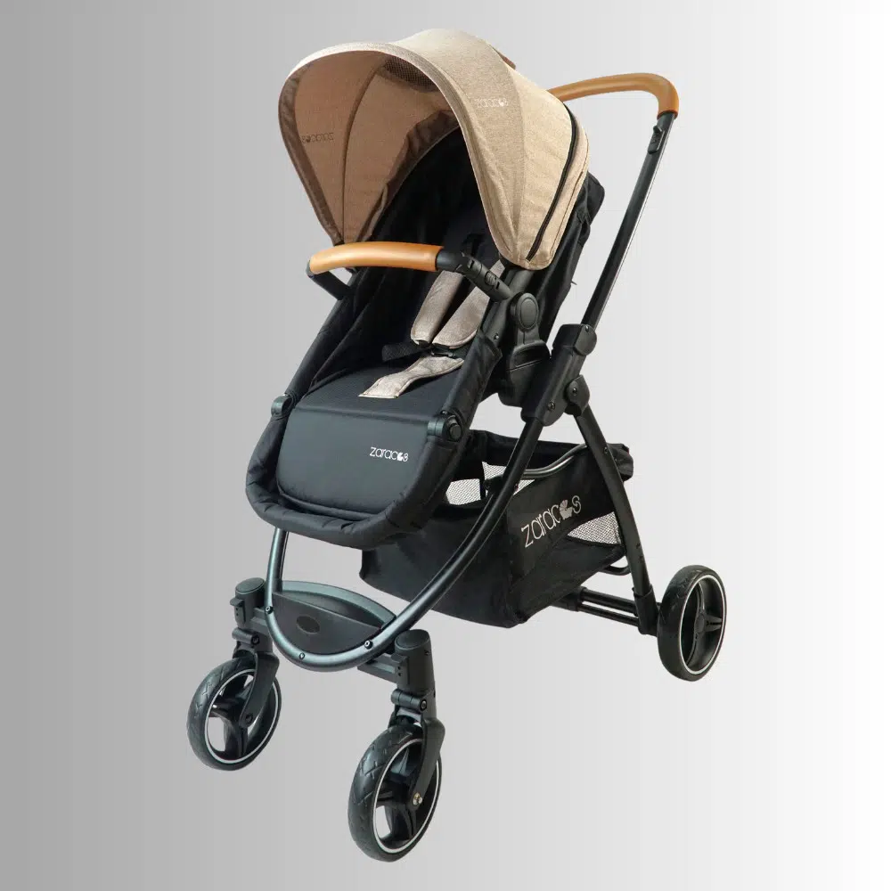 Xe đẩy cho bé - Kèm Ghế ngồi ô tô Zaracos Coron 4606 - Màu Beige
