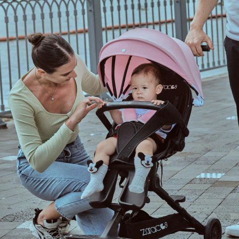 Xe đẩy cho bé Zaracos Dova 0236 - Xe đẩy gấp gọn 2 chiều - Màu Beige