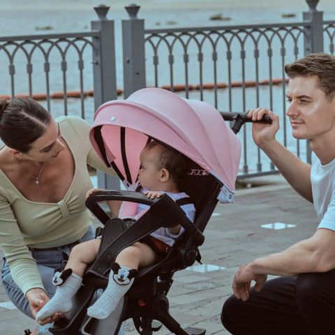 Xe đẩy cho bé Zaracos Dova 0236 - Xe đẩy gấp gọn 2 chiều - Màu Beige