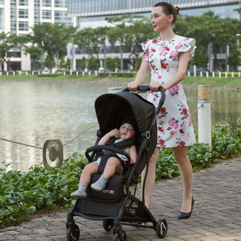 Xe đẩy cho bé Zaracos Norio 9026 - Xe đẩy du lịch gấp gọn - Màu Black