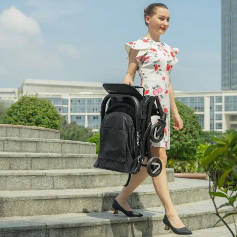 Xe đẩy cho bé Zaracos Norio 9026 - Xe đẩy du lịch gấp gọn - Màu Black