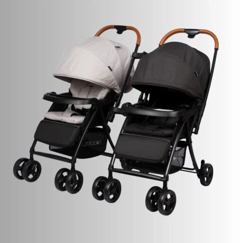 Xe đẩy cho bé Zaracos Twin Oral 2706 - Xe đẩy đôi hai chiều lắp ghép -  Màu Black