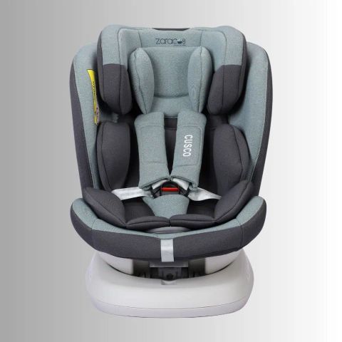 Ghế ngồi ô tô cho bé Zaracos Cusco 6406 – ISOFIX - Xoay 360 - Màu Gray