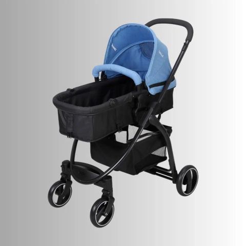 Xe đẩy cho bé - Kèm Ghế ngồi ô tô Zaracos Coron 4606 - Màu Blue