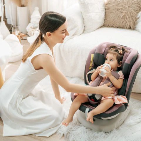 Ghế ngồi ô tô cho bé Zaracos Cusco 6406 – ISOFIX - Xoay 360 - Màu Gray