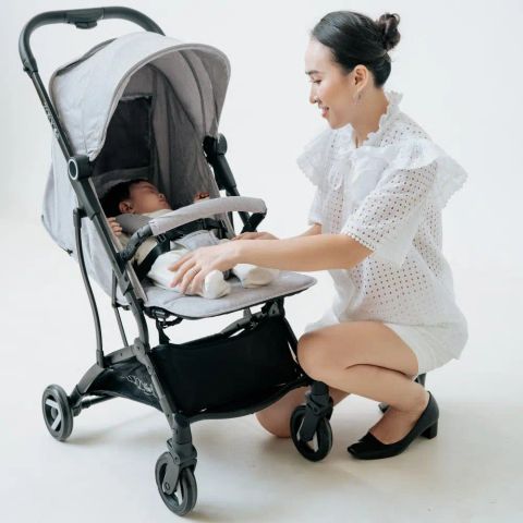 Xe đẩy cho bé Zaracos Norio 9026 - Xe đẩy du lịch gấp gọn - Màu Gray