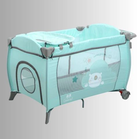 Nôi cũi cho bé Zaracos Jenni 5046 - Nôi vải gấp gọn - Màu Pink