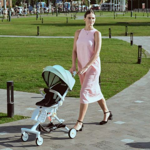 Xe đẩy cho bé Zaracos Dova 0236 - Xe đẩy gấp gọn 2 chiều - Màu Beige