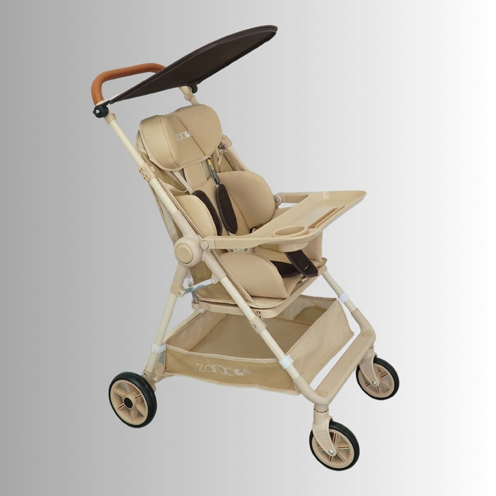 Xe đẩy cho bé Zaracos Aleron 0256 Plus - Gấp gọn siêu nhẹ - Màu Brown