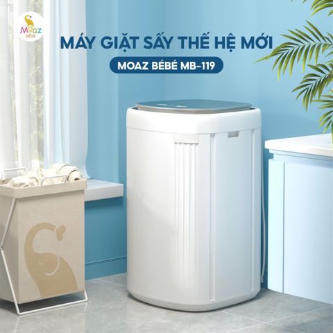 Máy giặt quần áo kèm sấy khô cho bé Moaz BÉBÉ MB-119
