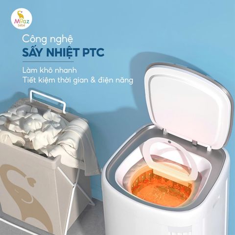 Máy giặt quần áo kèm sấy khô cho bé Moaz BÉBÉ MB-119