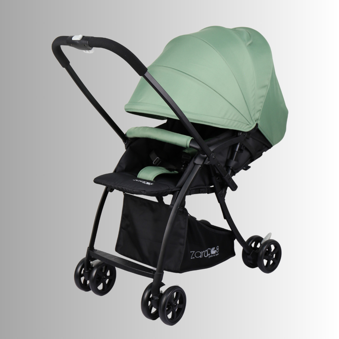 Xe đẩy cho bé Zaracos Aliko 9056 - Xe đẩy sơ sinh 2 chiều - Màu Green Khaki