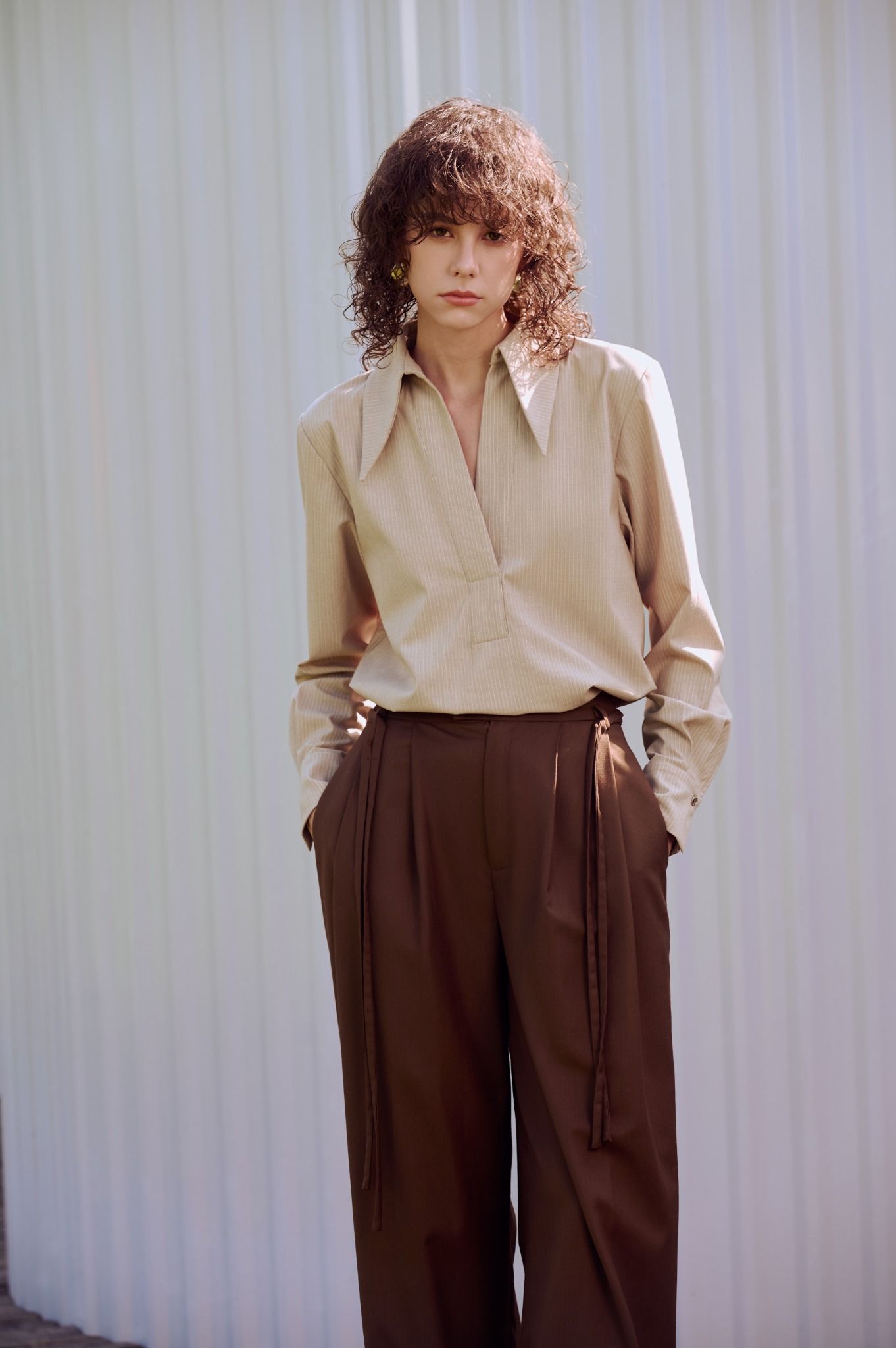 Linear Shirt - Beige