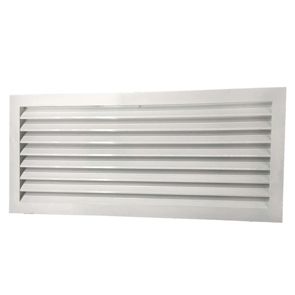 Cửa gió nan Z Louver nhôm chữ nhật lớn 500x300/ 600x300/ 700x300 - Chớp ô thoáng chớp chống hắt mưa ,kèm lưới chắn côn trùng