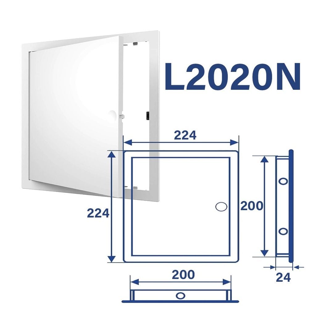 Cửa thăm hộp kỹ thuật nhựa ABS EVECS - LN