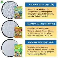 Phân bón tan chậm Hạt Lớn Nhật Bản HYPONEX Magamp K - Kích rễ mạnh - N